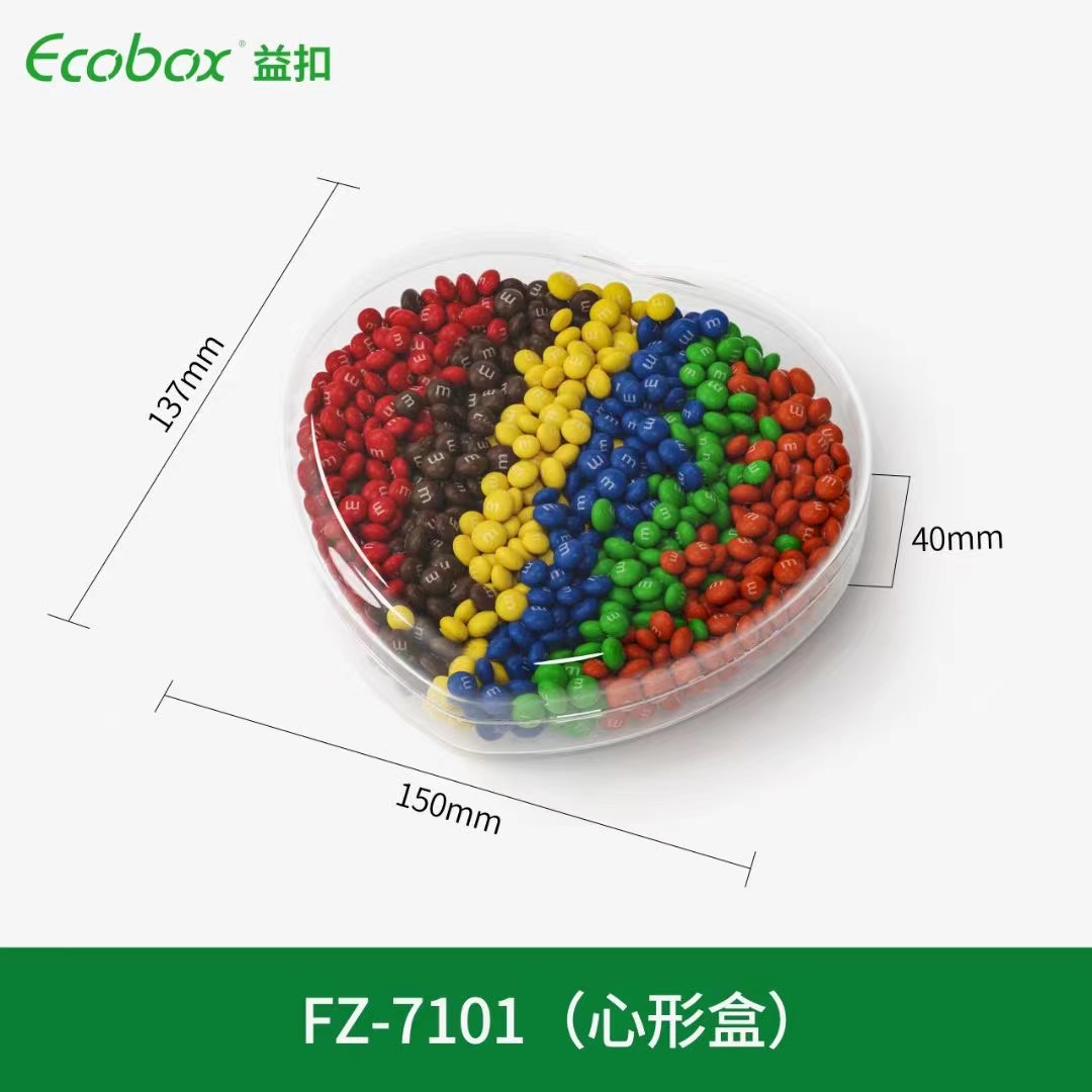 ECOBOX FZ-7101 coeur coeur Box Candy Decoration Container
